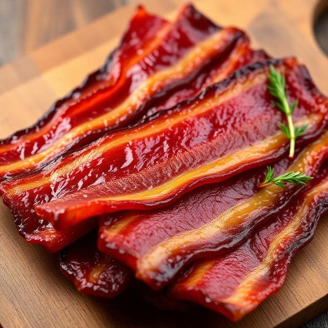 Beef Bacon Six Ounces Coffee